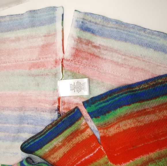 CABLE & GAUGE Painterly Soft Knit Open Cardigan Large - Picture 6 of 7
